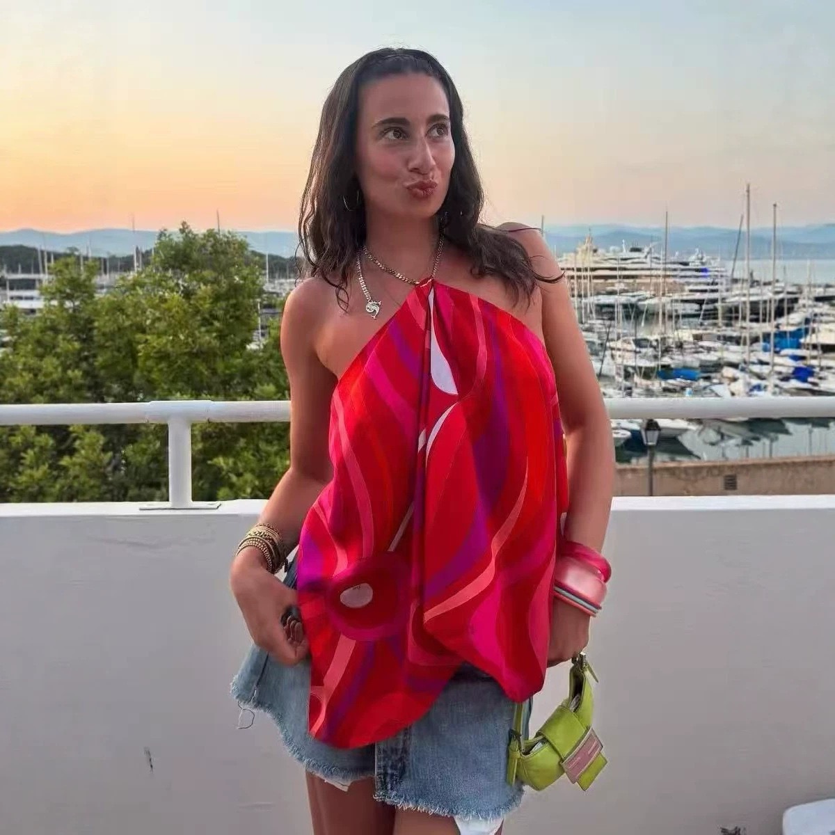 Emilio Pucci Silk Scarf Top-002